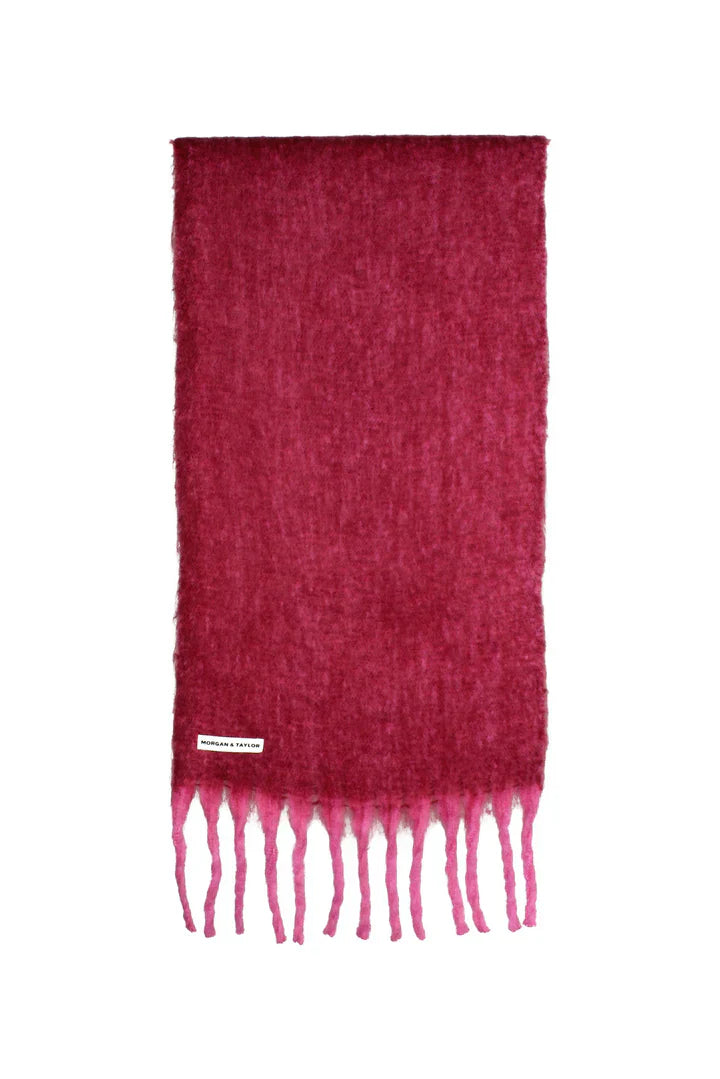 Betty Basics Cosette Chunky Two-Toned Scarf (Pink)