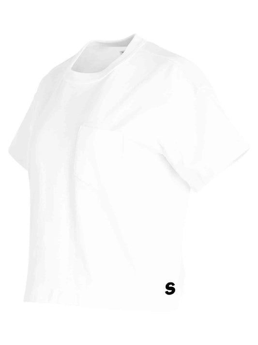 SACAI S Cotton Jersey T-Shirt (White)