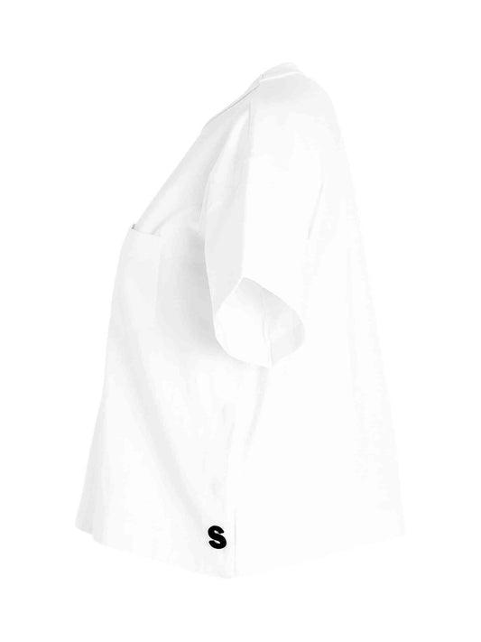 SACAI S Cotton Jersey T-Shirt (White)