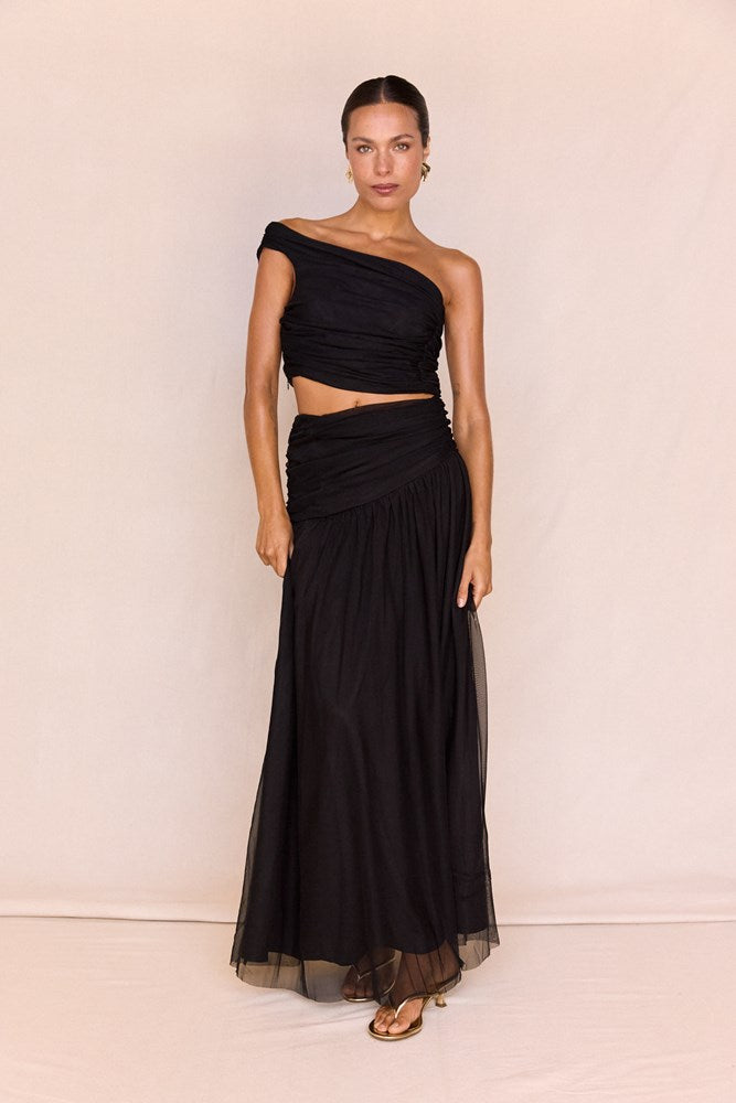 Sass Clothing Clea Asym Top (Black)
