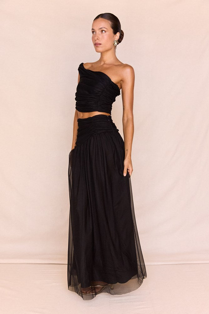 Sass Clothing Clea Asym Top (Black)