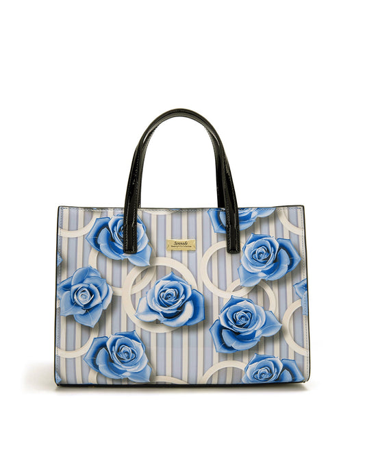 ANNABELLE PATENT LEATHER GRIP HANDLE BAG- SF22-0821-SALE