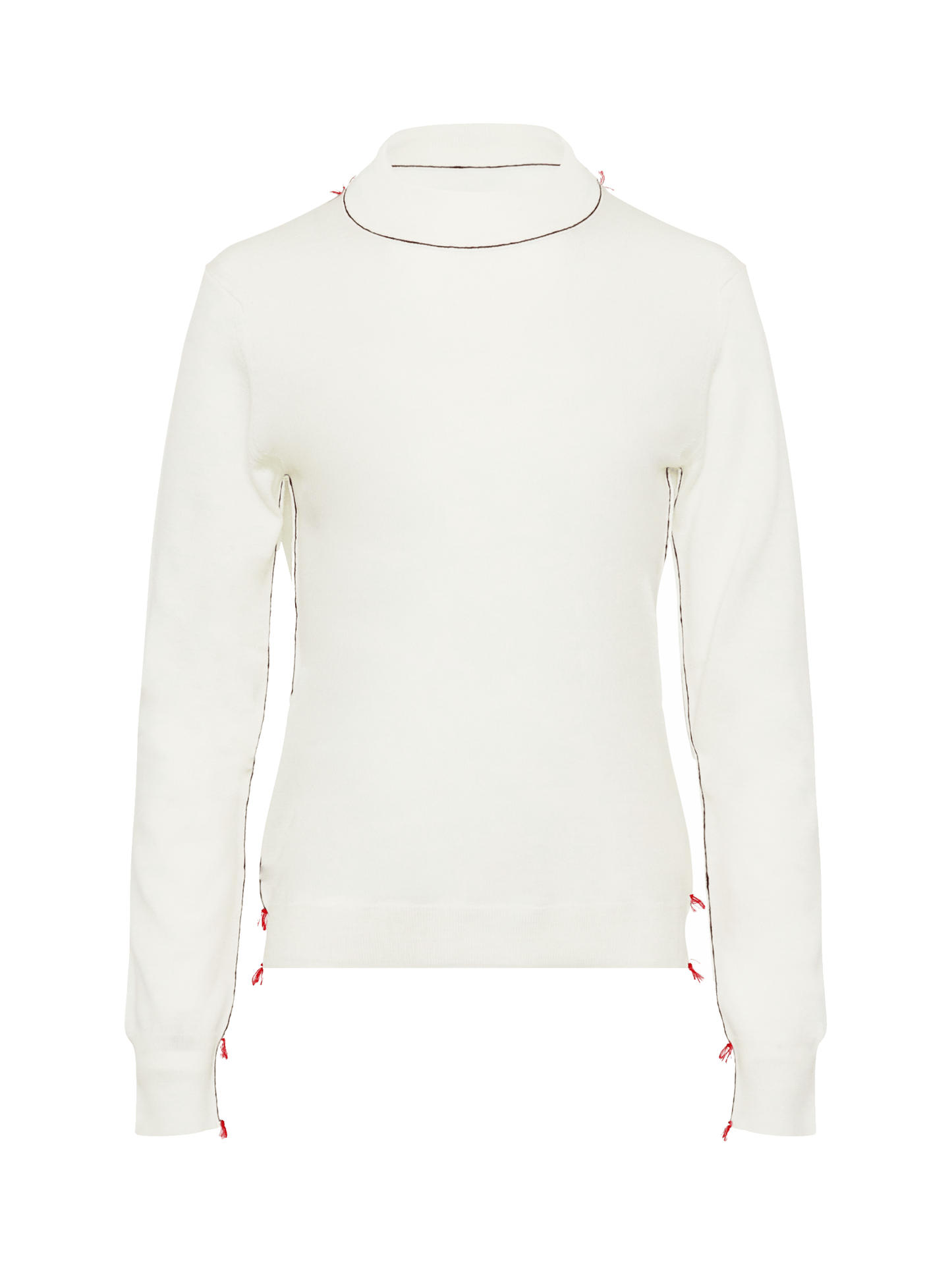 Image of Others. Productname: MAISON MARGIELA Work in Progress Sweater in Ecru colour by brand - MAISON MARGIELA