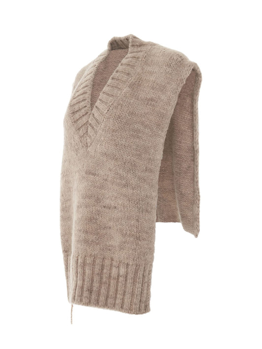 MAISON MARGIELA Botanical Dye Knit Vest (Light Brown)