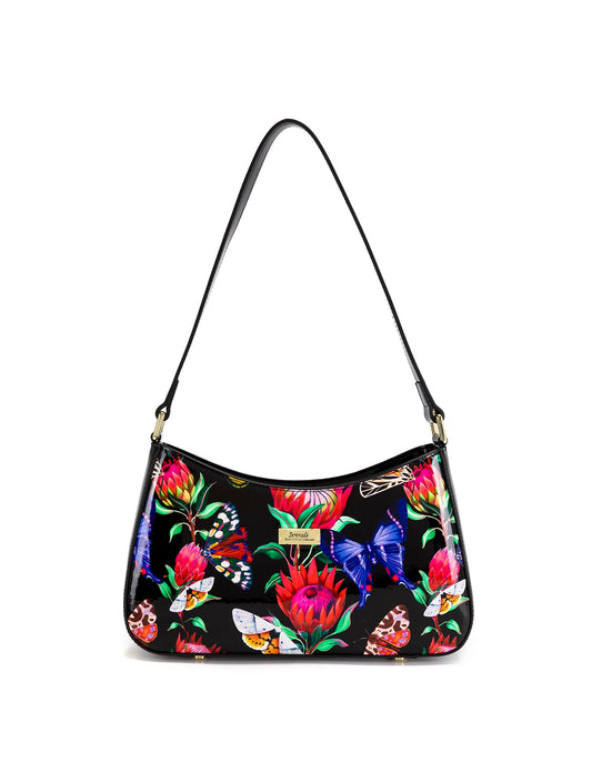 WINSLET PATENT LEATHER BAG WITH RFID-SN56-0822