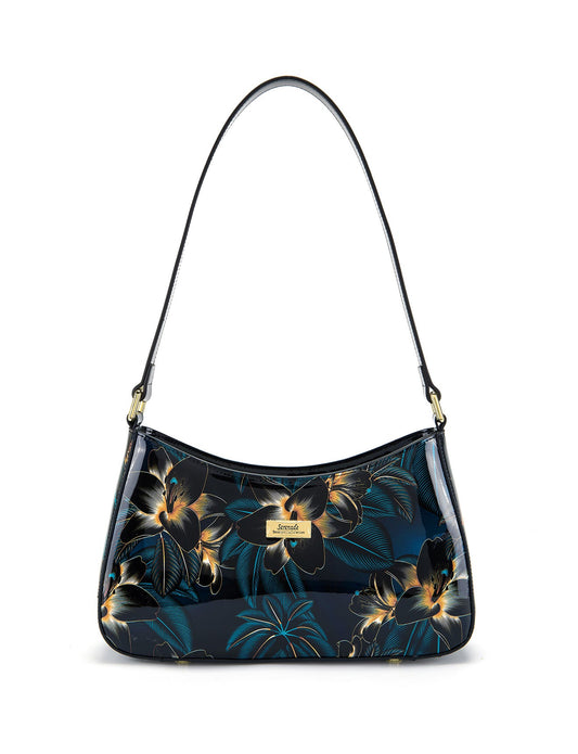 GAYLE PATENT LEATHER BAG WITH RFID- SN70-0822