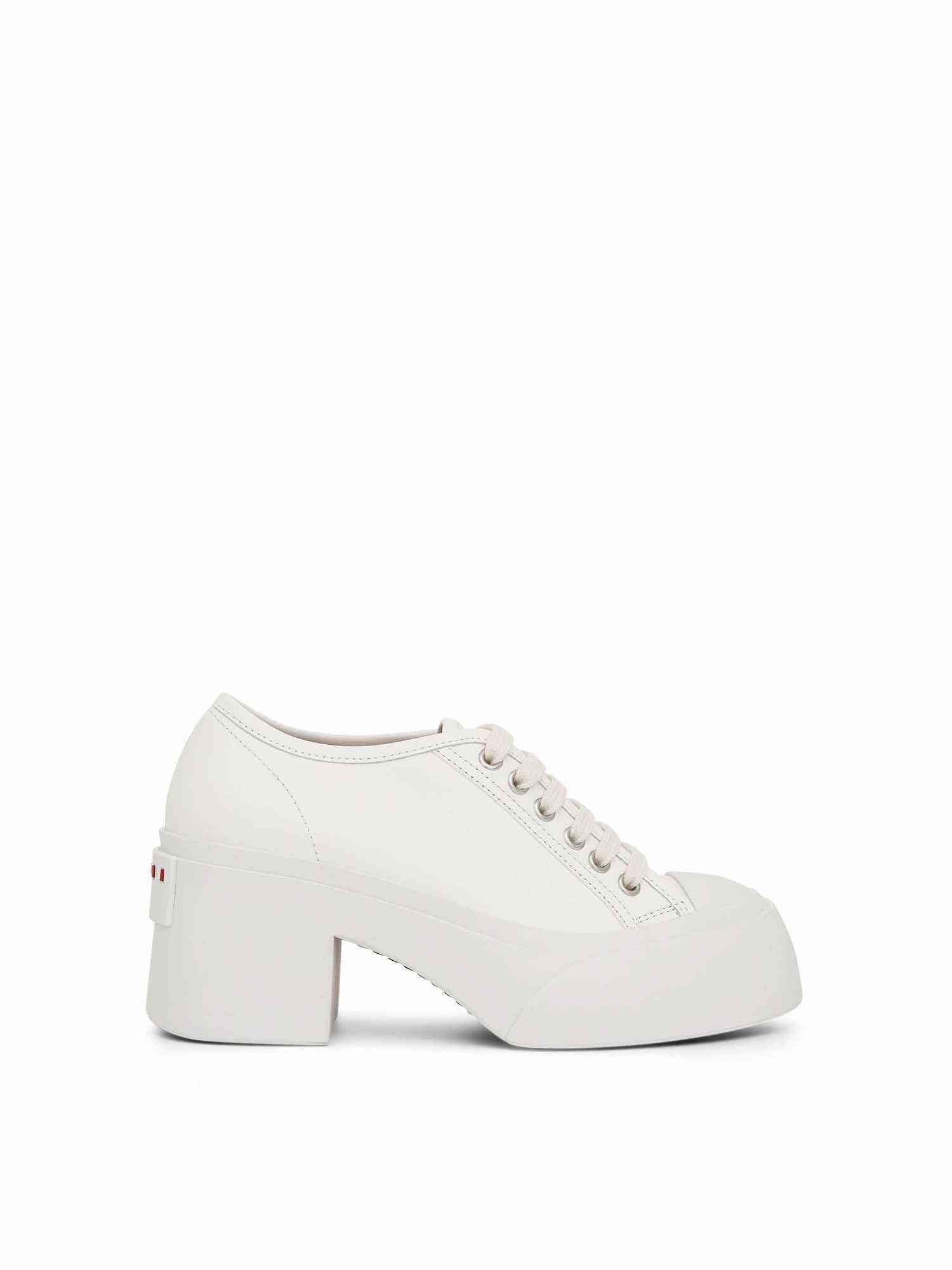 Image of Footwear. Productname: MARNI Pablo Lace-Up Pumps in White colour by brand - MARNI