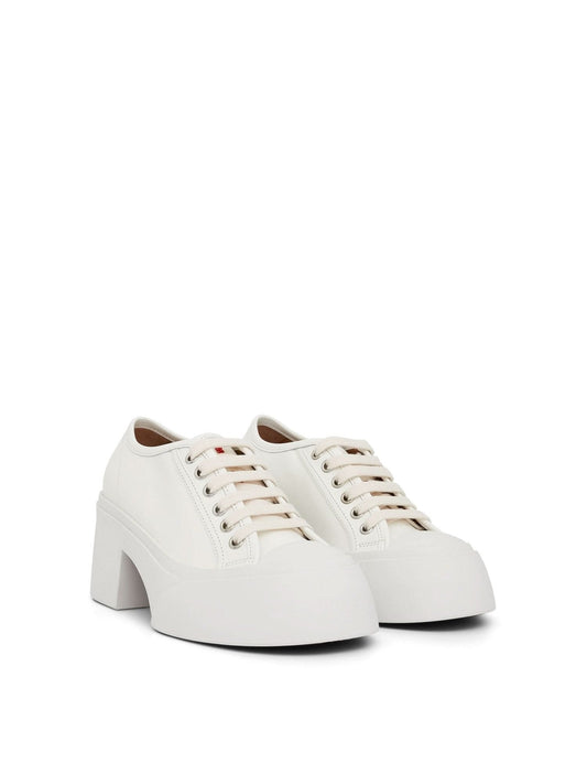 MARNI Pablo Lace-Up Pumps (White)