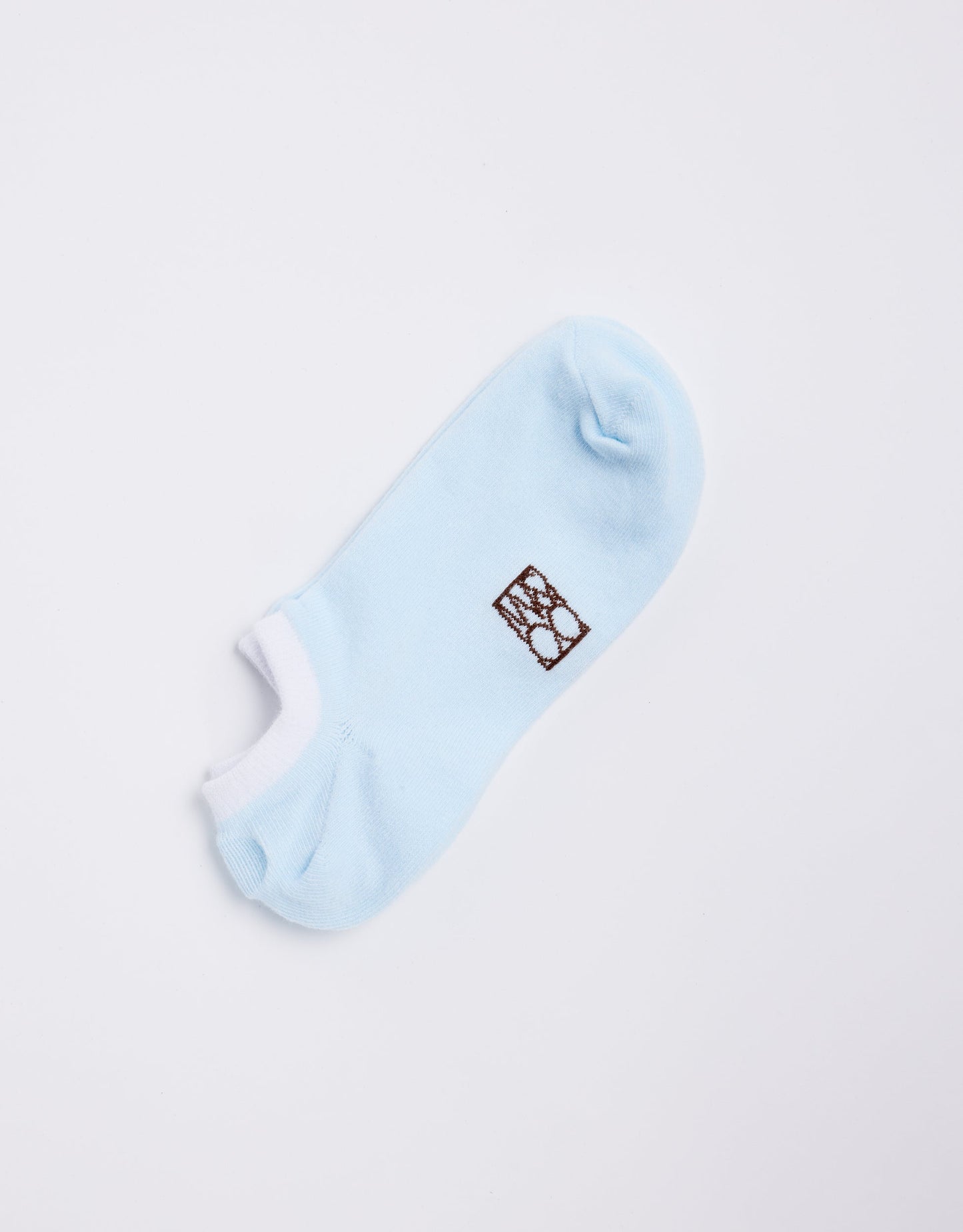 White & Co. Monogram Socks 2 Pack (Ice Blue/White)