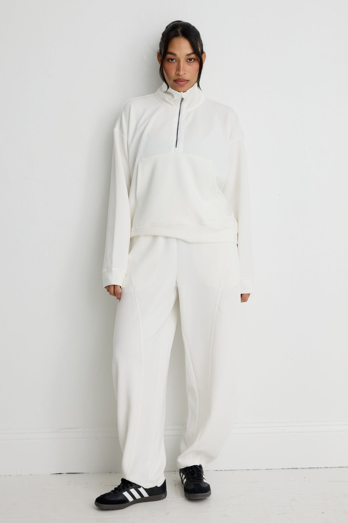 Soft Luxury 1/2 Zip Sweater (Chalk)