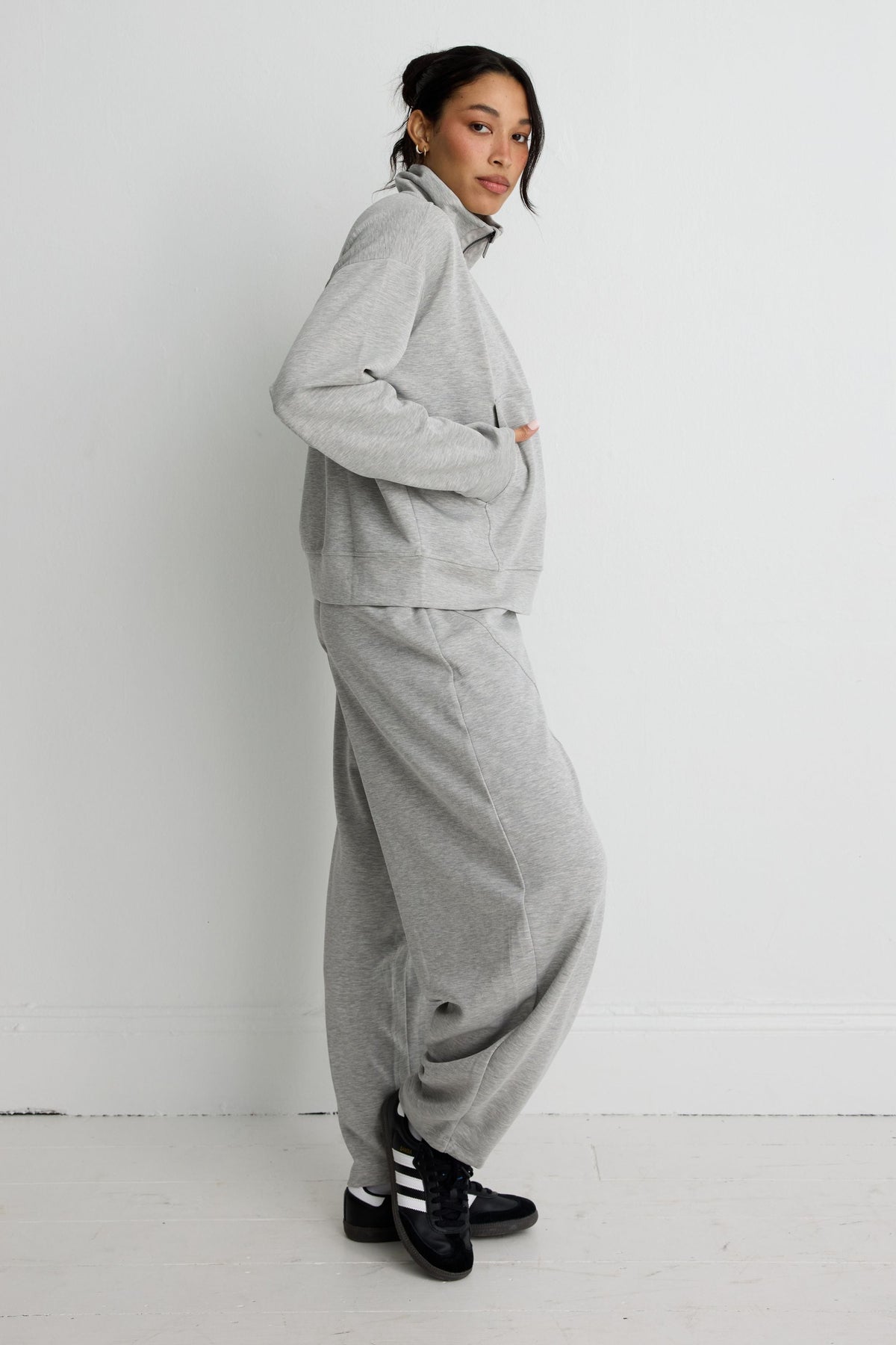 Soft Luxury 1/2 Zip Set (Grey)