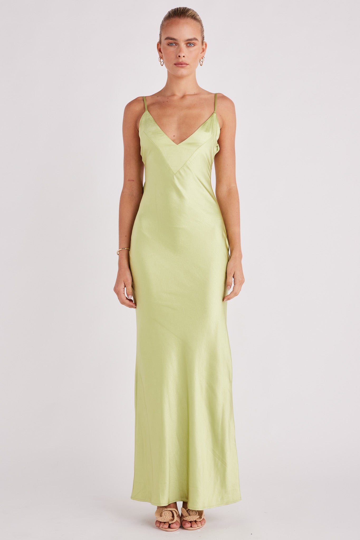 SNDYS SPAIN MAXI DRESS (Lime)