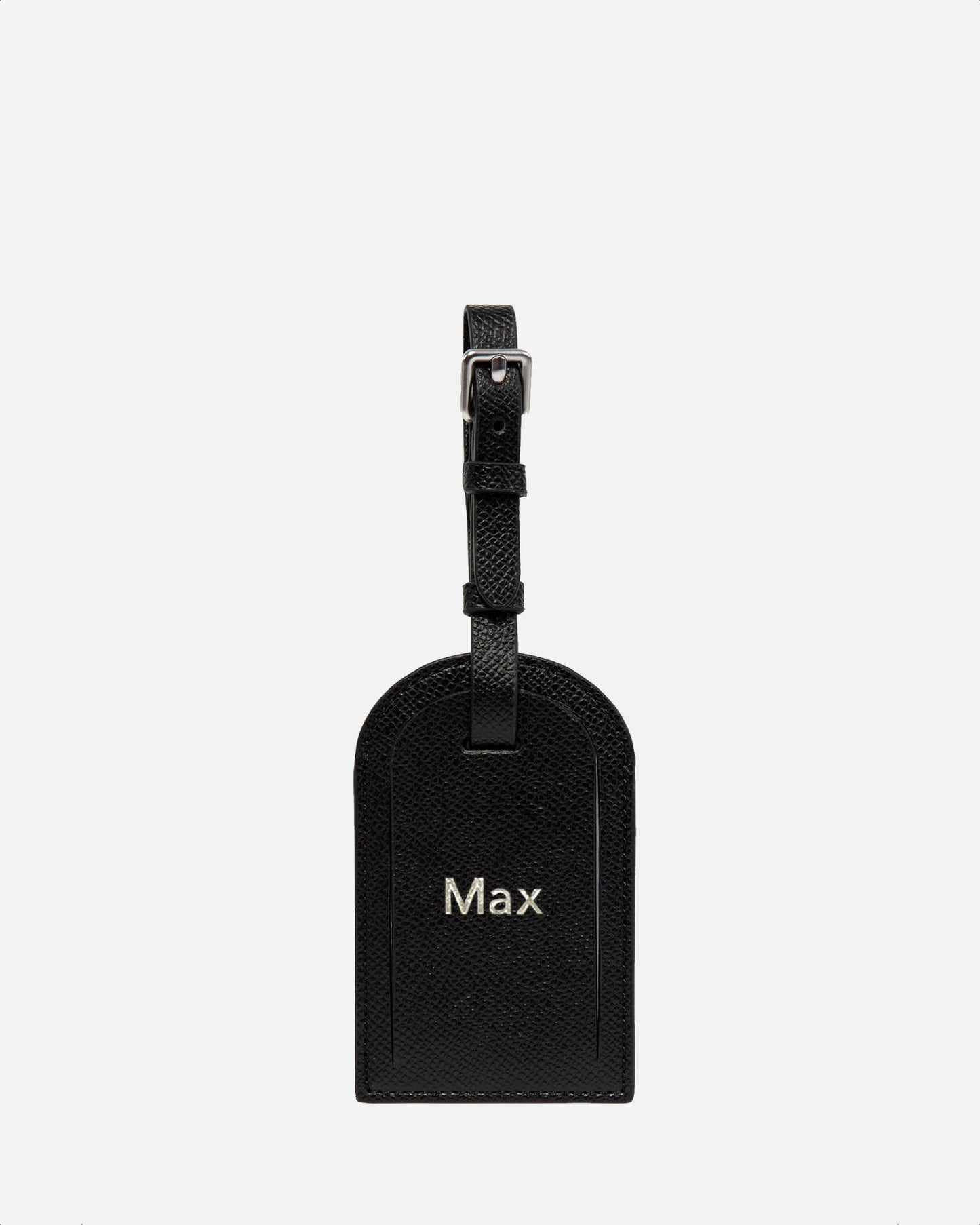Image of Badge & Pass Holders. Product name - Essentials Square Luggage Tag Black in Black colour by brand - GROUP48