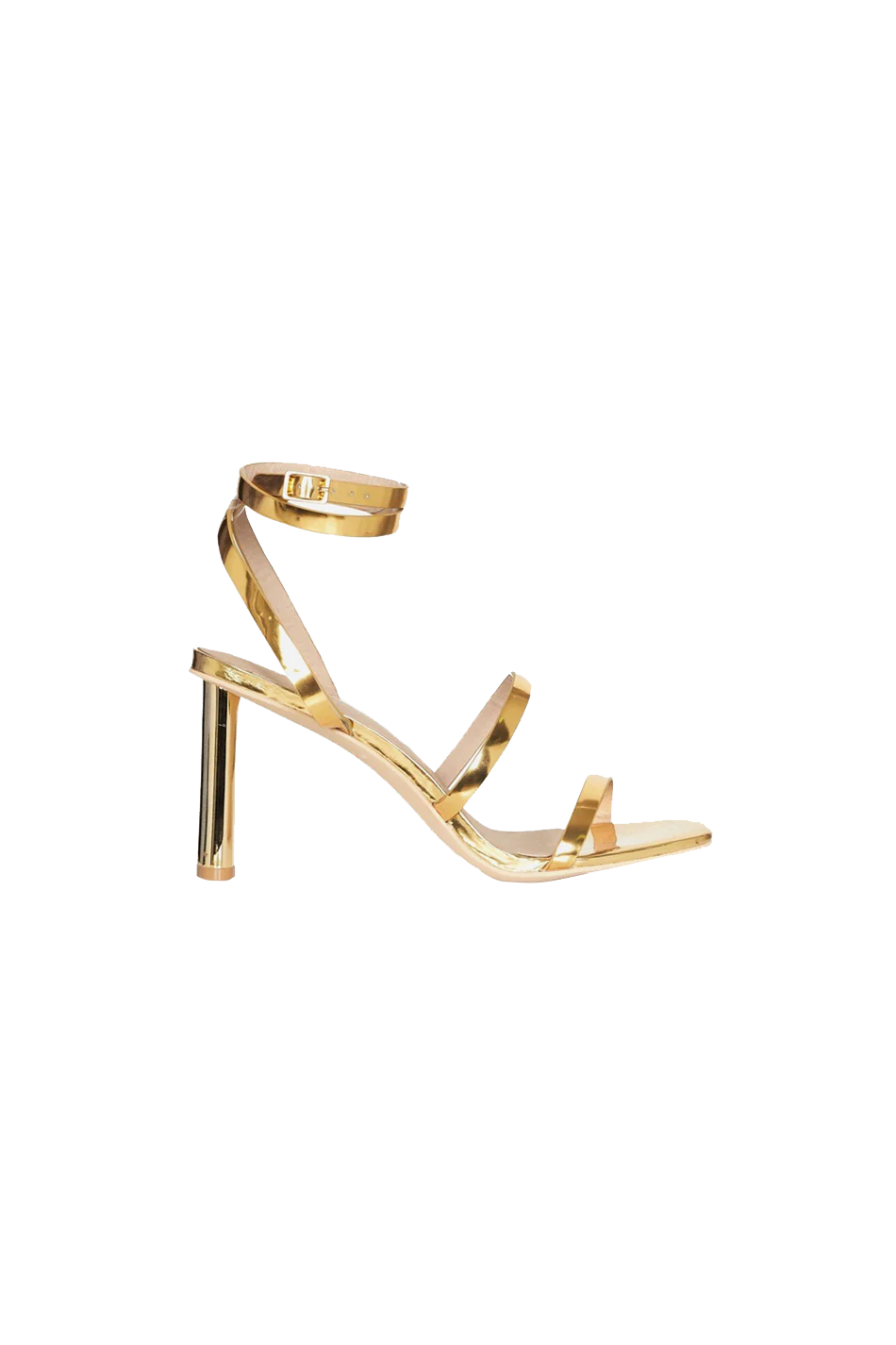 Image of Heels. Productname: Flash Forward Heel in GOLD colour by brand - Manning Cartell