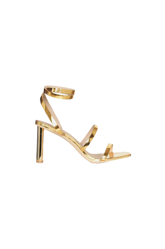 Image of Heels. Productname: Flash Forward Heel in GOLD colour by brand - Manning Cartell