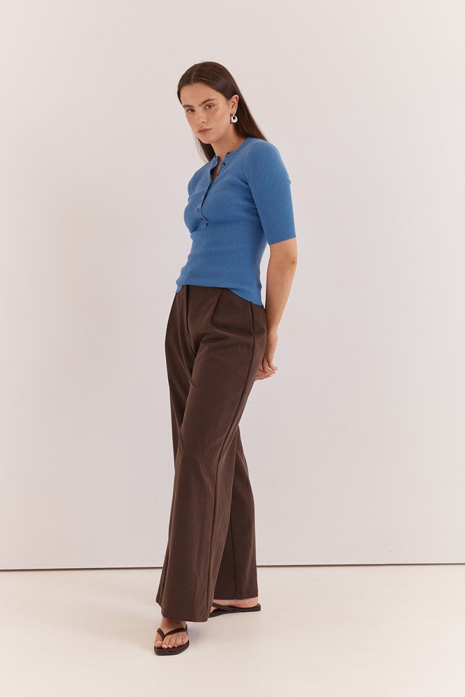 Sass Clothing Lilee Rib Knit (Azure)