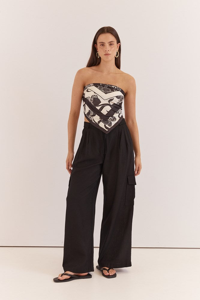 Sass Clothing Katia Cargo Trouser (Black)