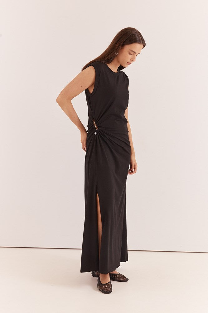 Sass Clothing Roxxi Stone Trim Dress (Black)
