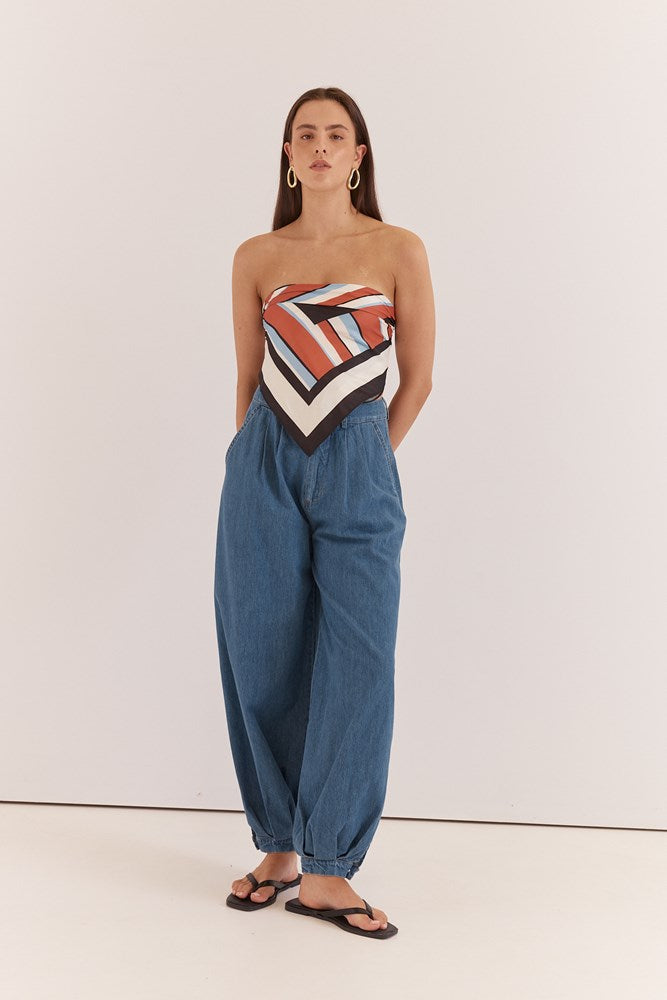 Sass Clothing Isa Scarf (Multi Stripe Print)