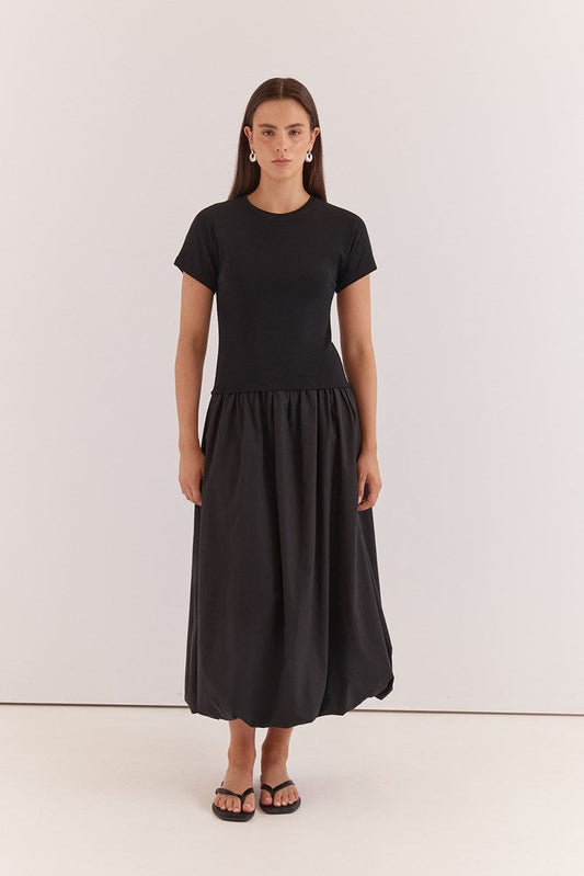 Sass Clothing Lilani Bubble Hem Dress (Black)