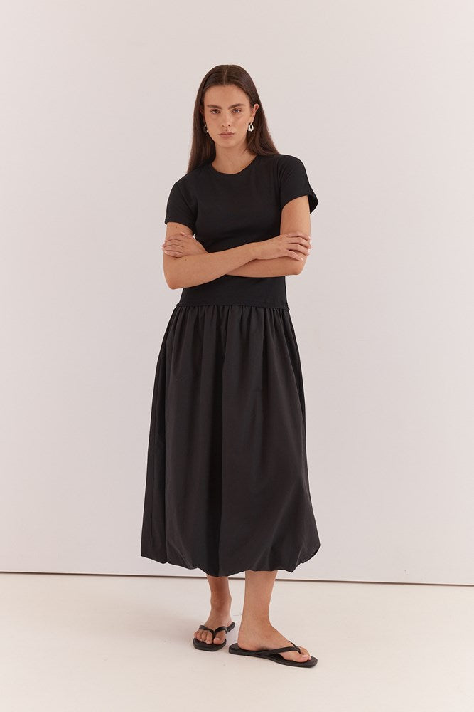 Sass Clothing Lilani Bubble Hem Dress (Black)
