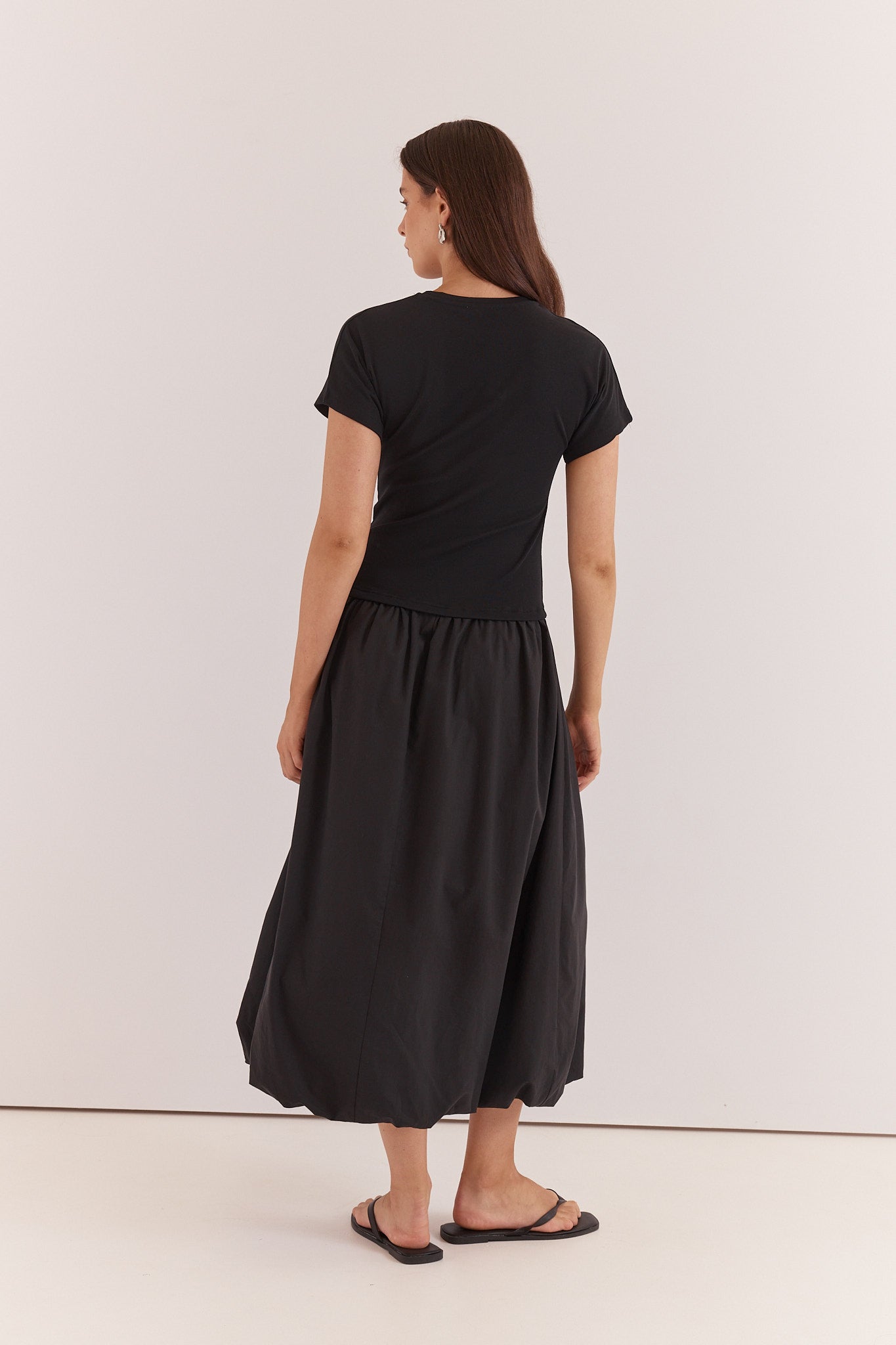Sass Clothing Lilani Bubble Hem Dress (Black)