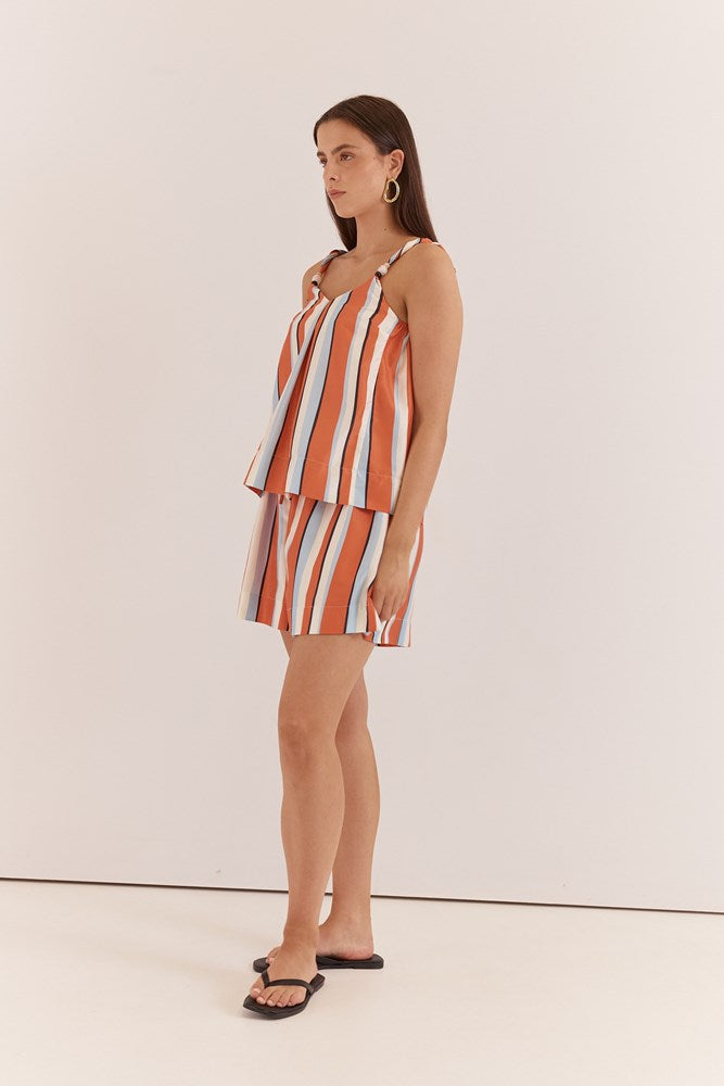 Sass Clothing Fran Stripe Tank (Multi Stripe Print)