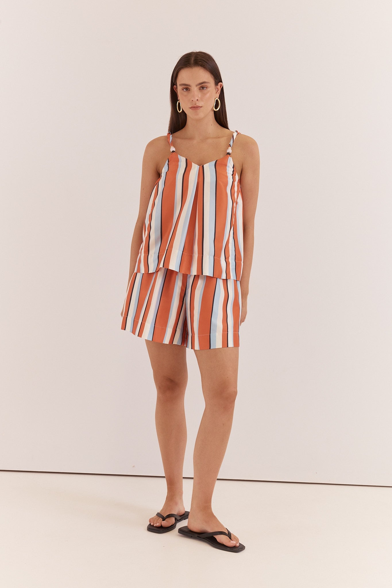 Sass Clothing Fran Stripe Tank (Multi Stripe Print)