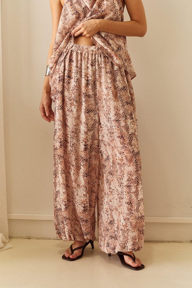 Sass Clothing Miles Balloon Pant (Snake)