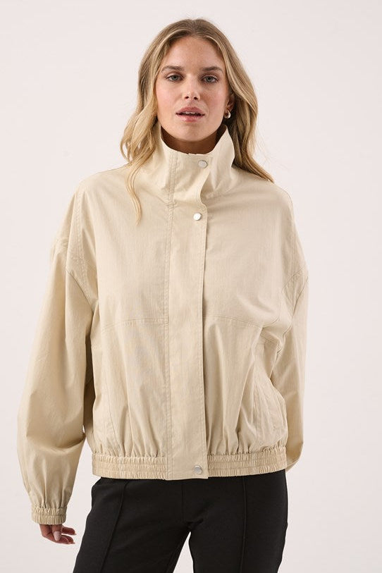 Image of Coats & Jackets. Product name - Zara Spray Jacket Bone in Bone colour by brand - Sass Clothing
