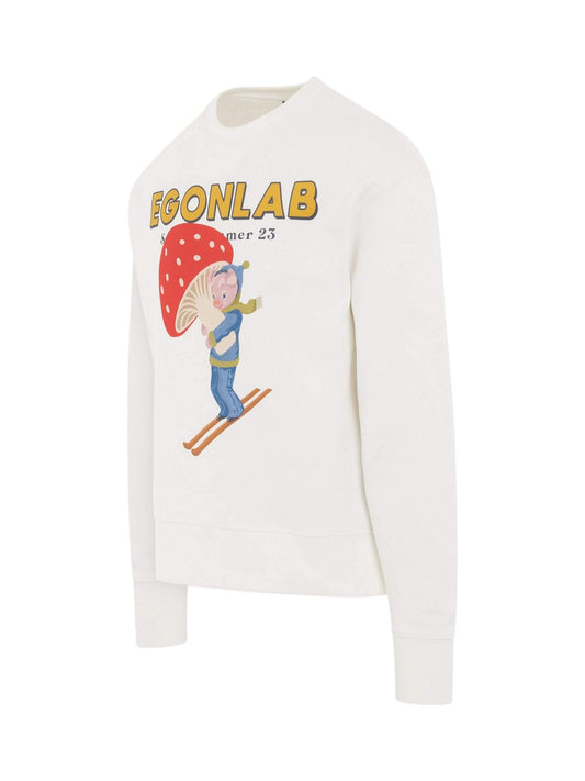 EGONLAB Piggy Print Sweatshirt (White)