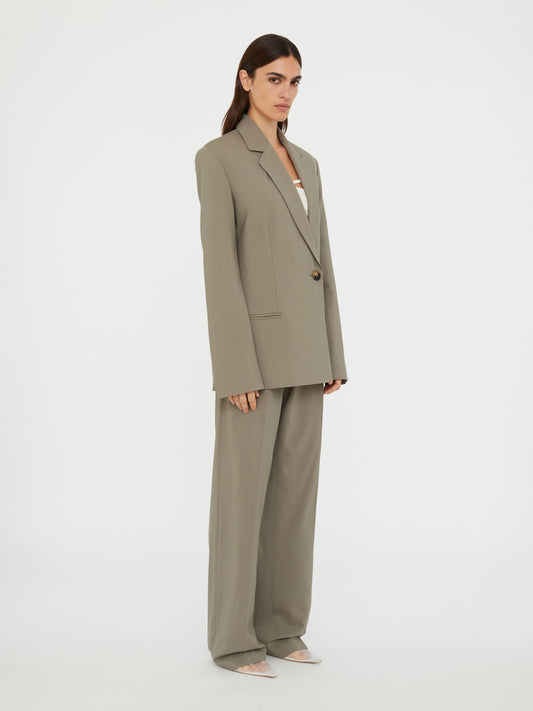 Christopher Esber Release Wool Blazer (Eucalypt)