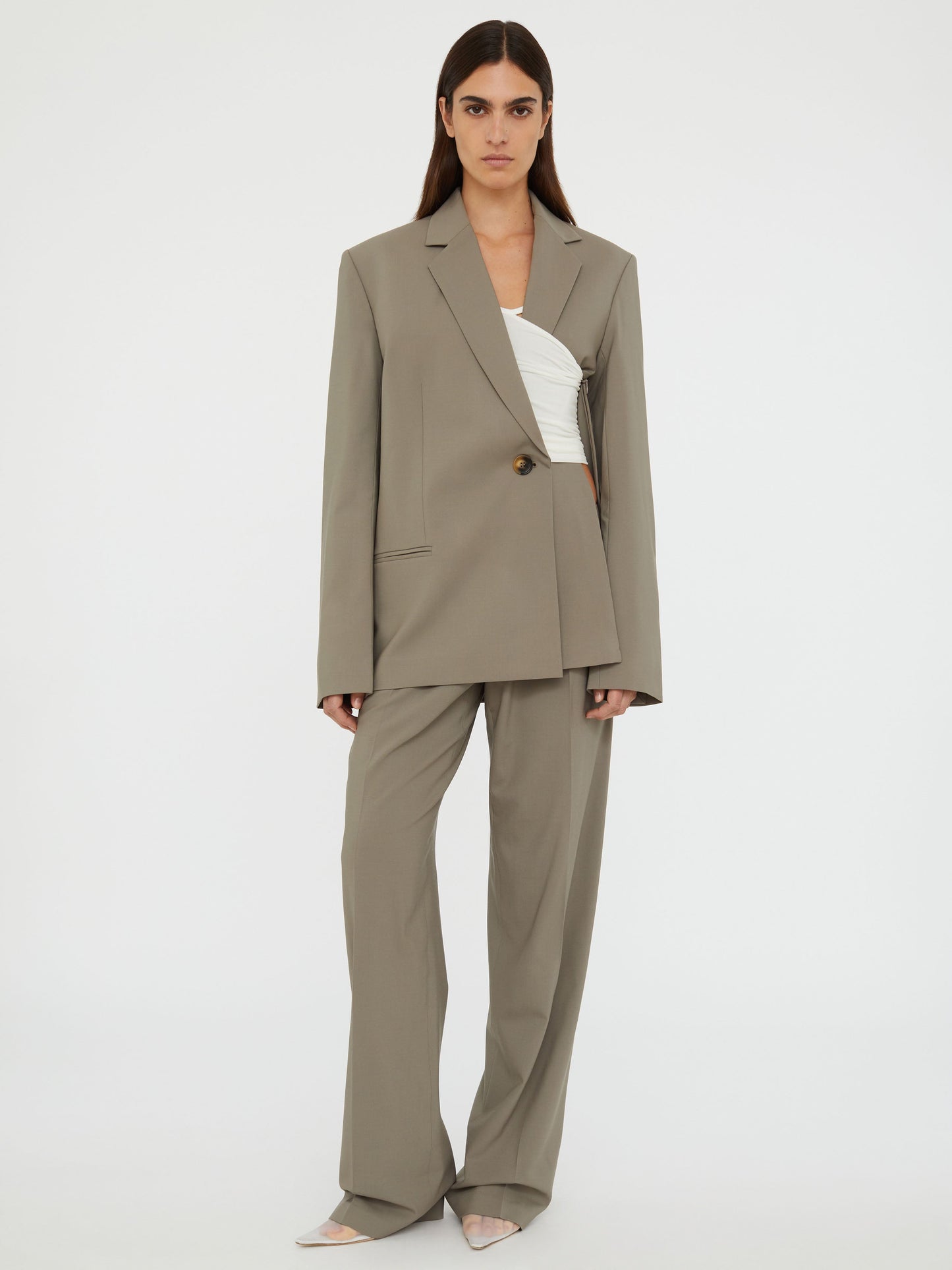 Christopher Esber Release Wool Blazer (Eucalypt)