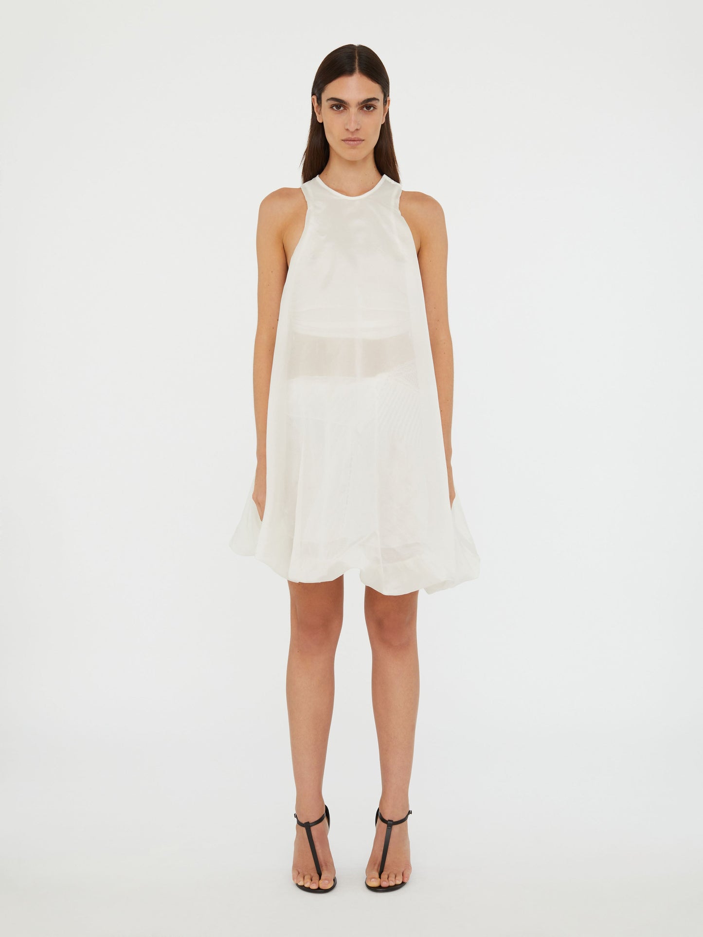 Image of Dresses. Product name - Vapour Separation Tank Dress in White colour by brand - Christopher Esber