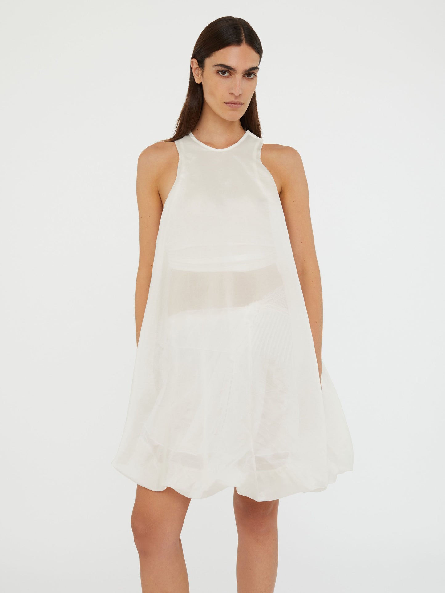 Christopher Esber Vapour Separation Tank Dress (White)