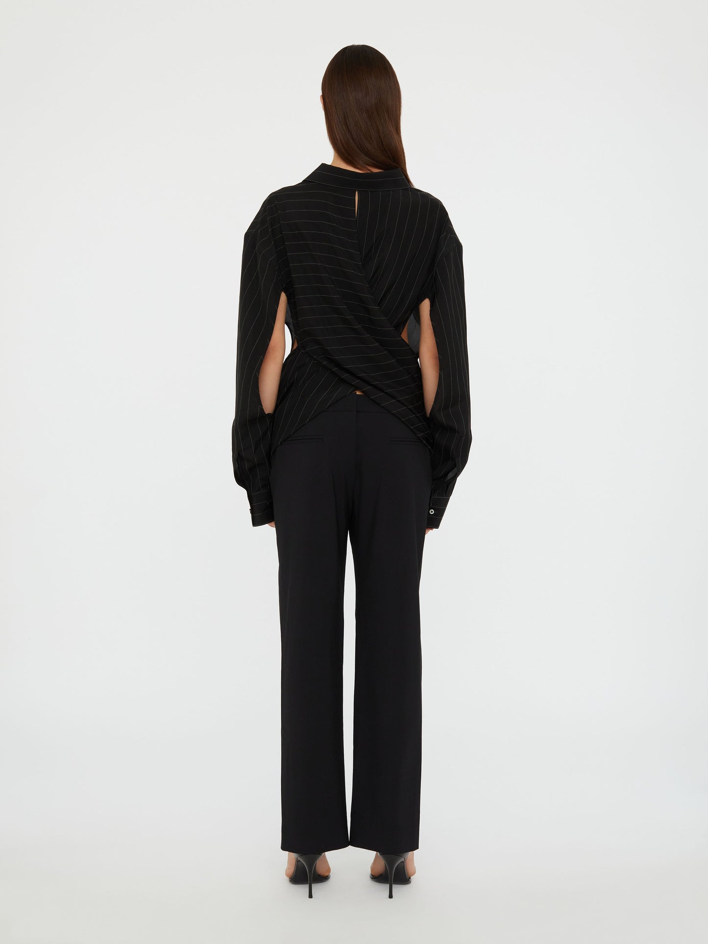 Christopher Esber Crossover Drape Shirt (Ecru)