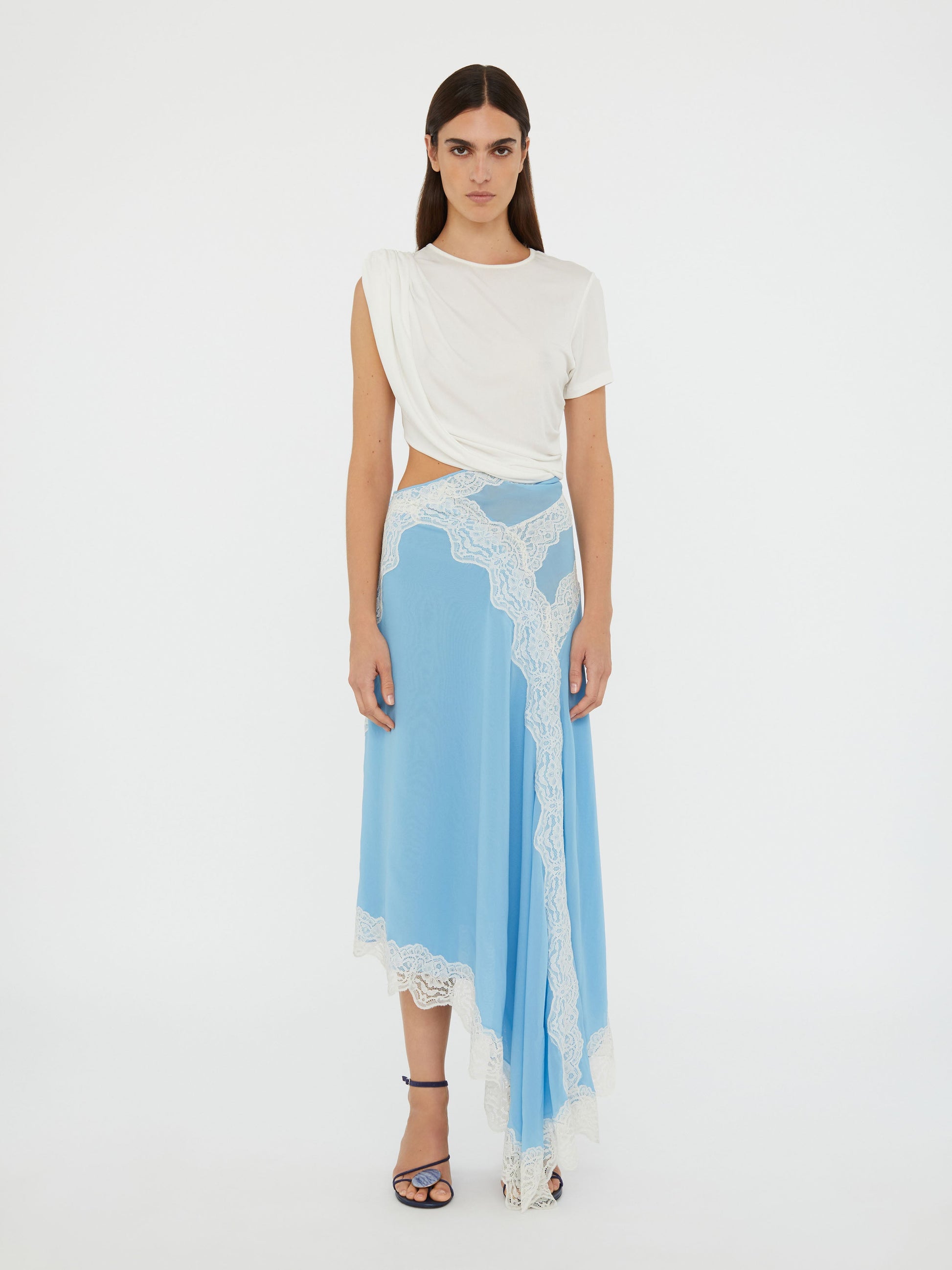 Image of Dresses. Productname: Christopher Esber Verve Twisted Tee Dress in Multi colour by brand - Christopher Esber