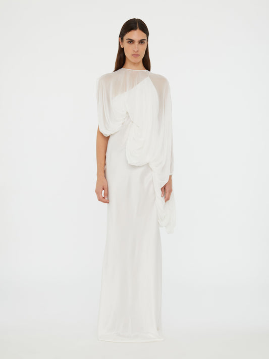 Image of Dresses. Productname: Christopher Esber Cumulus Draped Sleeve Dress in Dress colour by brand - Christopher Esber