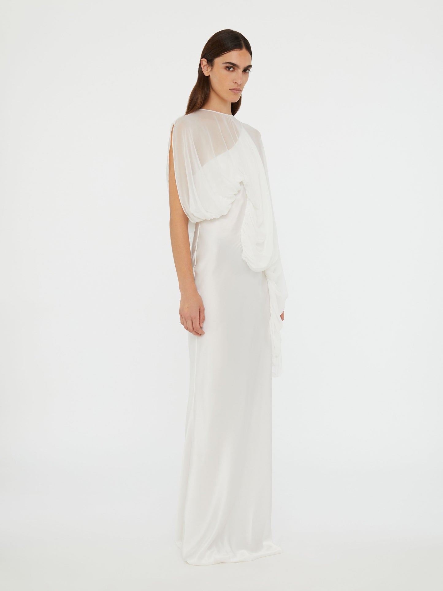 Christopher Esber Cumulus Draped Sleeve (Dress)