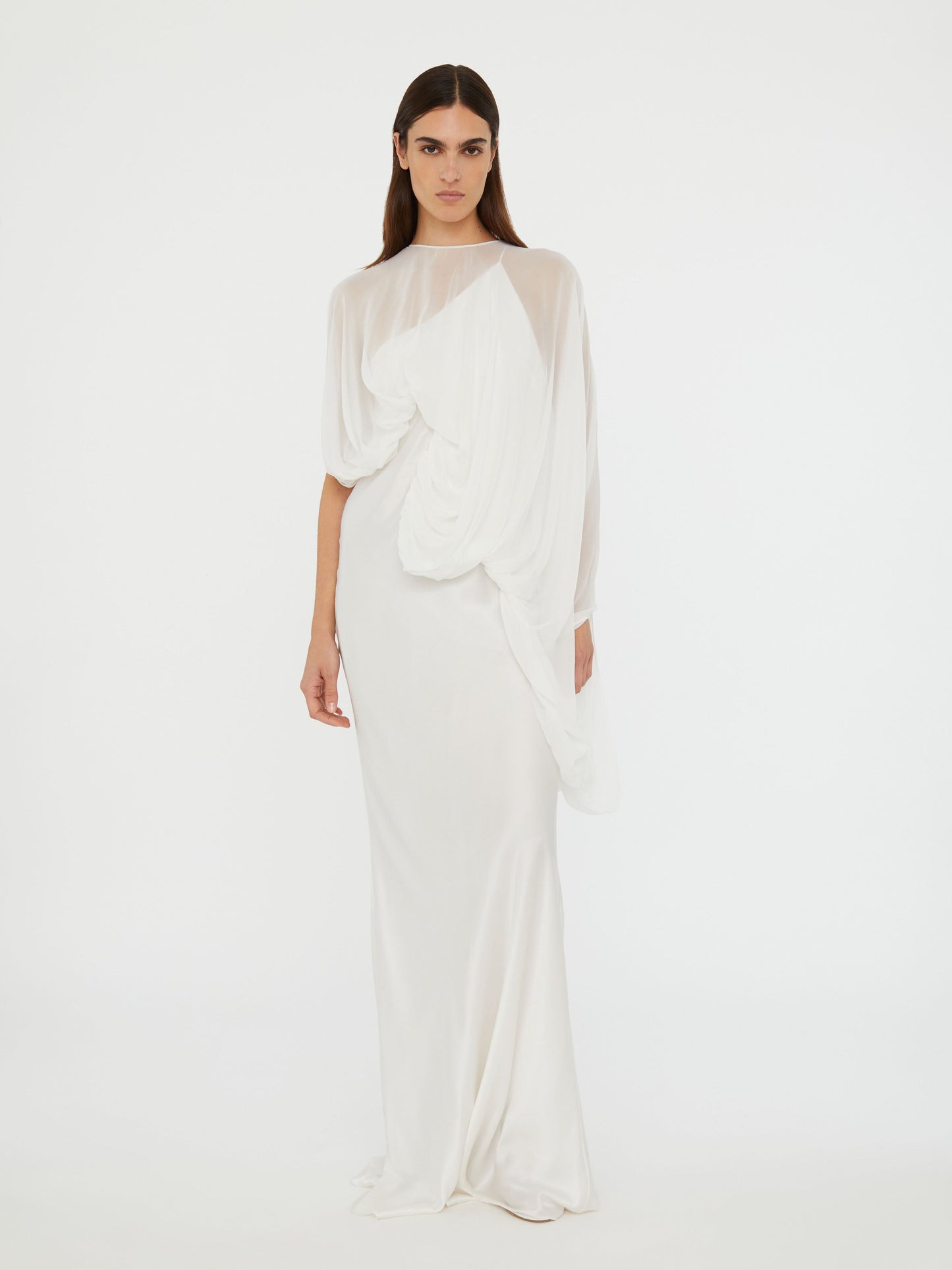 Christopher Esber Cumulus Draped Sleeve (Dress)