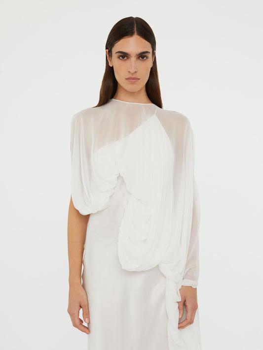 Christopher Esber Cumulus Draped Sleeve (Dress)