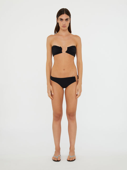 Image of Swimwear. Productname: Christopher Esber Ruched Crescent Side Brief in Brief colour by brand - Christopher Esber