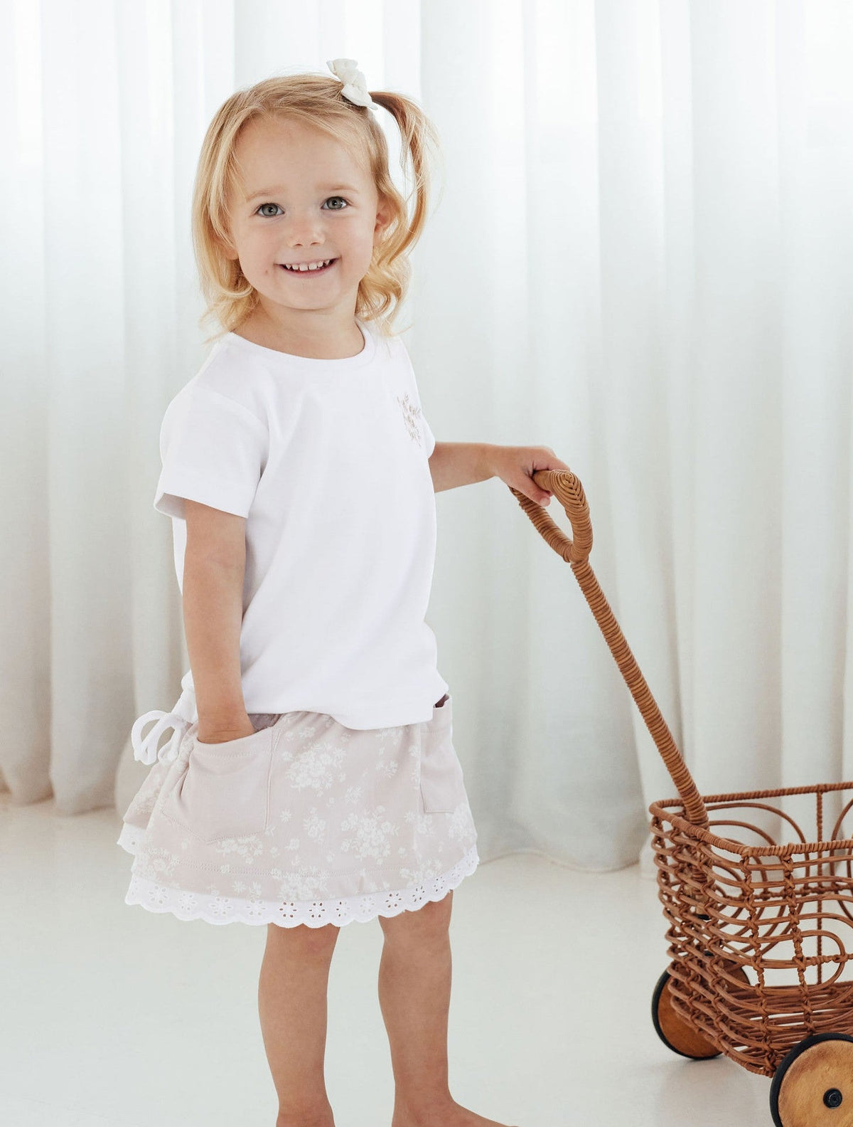 Eve Embroidered Tie Side Tee