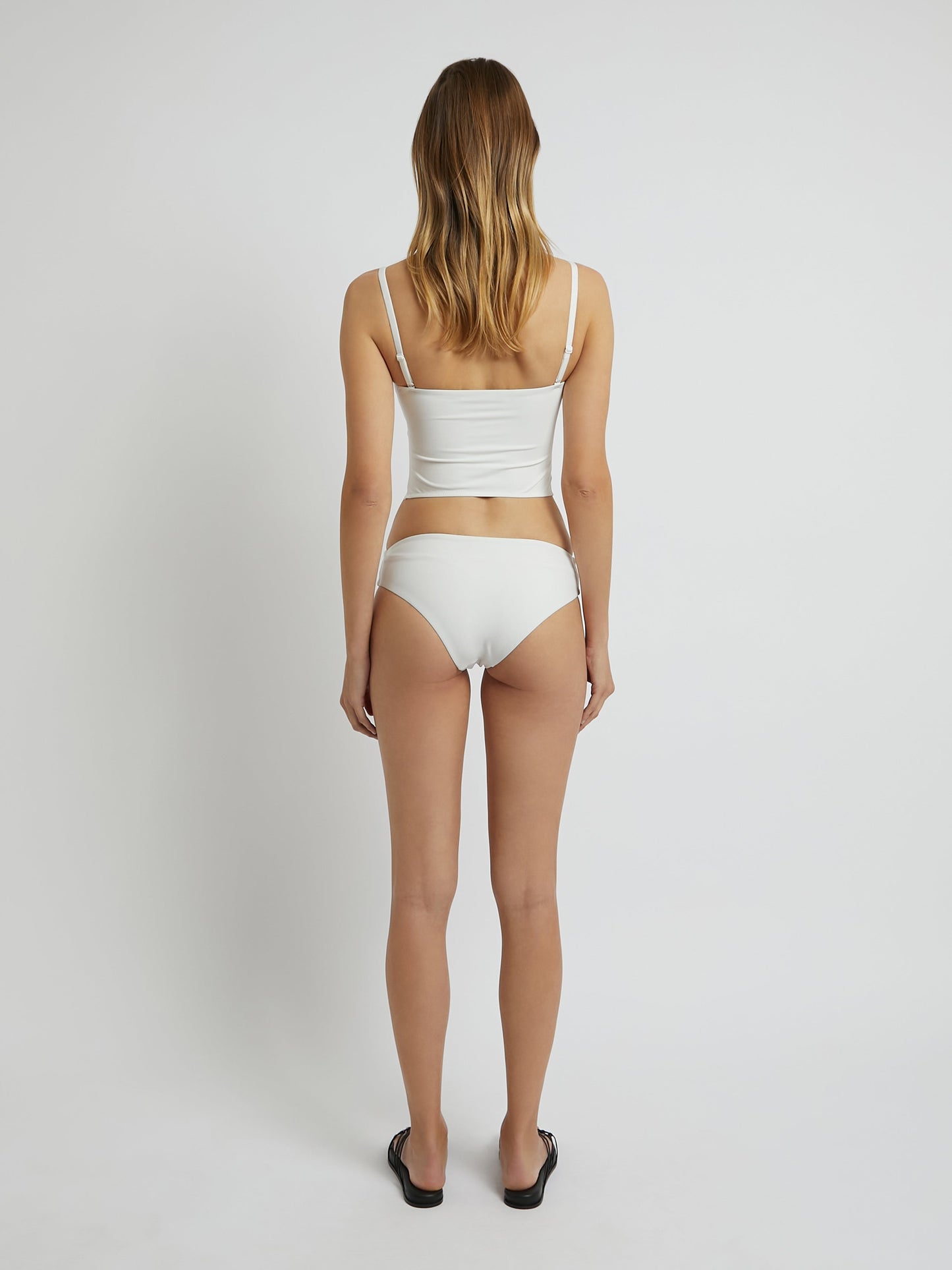 Christopher Esber Orbit Ruched Low Brief (White)