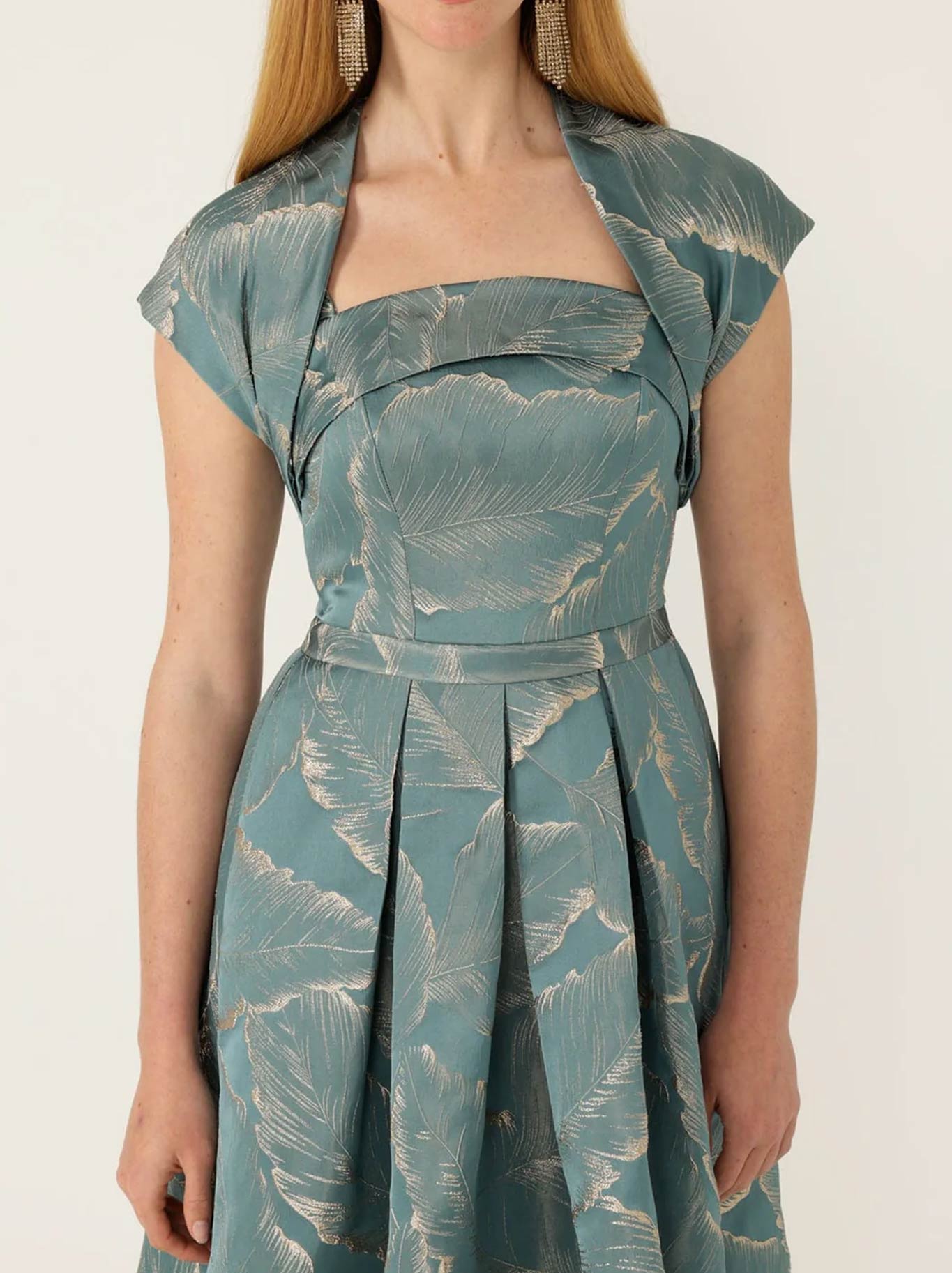 SACHA DRAKE ATELIER BOLERO & GOWN SET (Blue Gold)