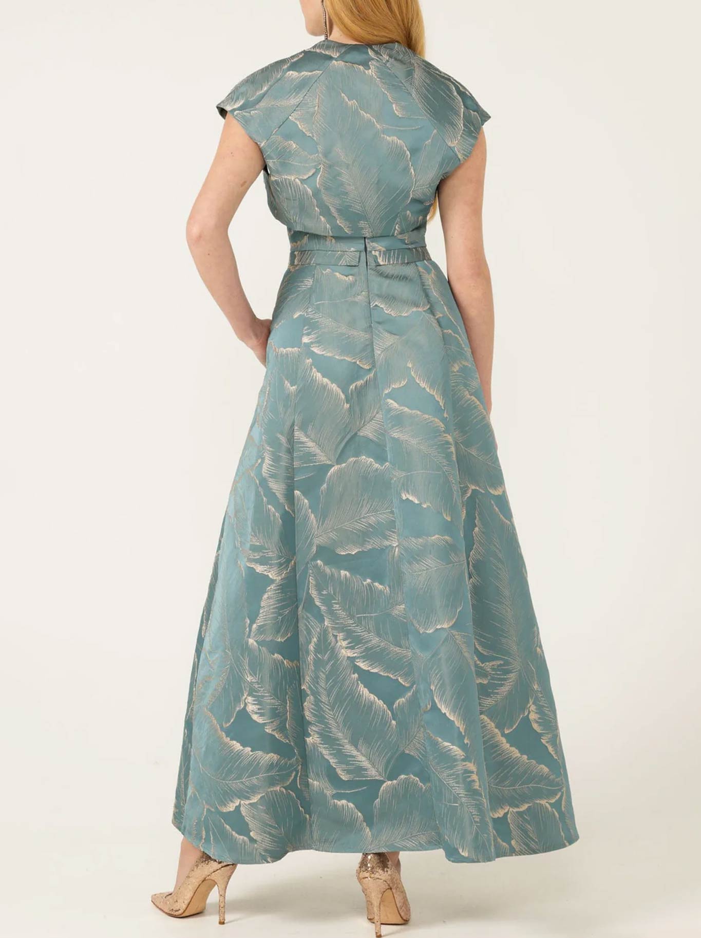 SACHA DRAKE ATELIER BOLERO & GOWN SET (Blue Gold)