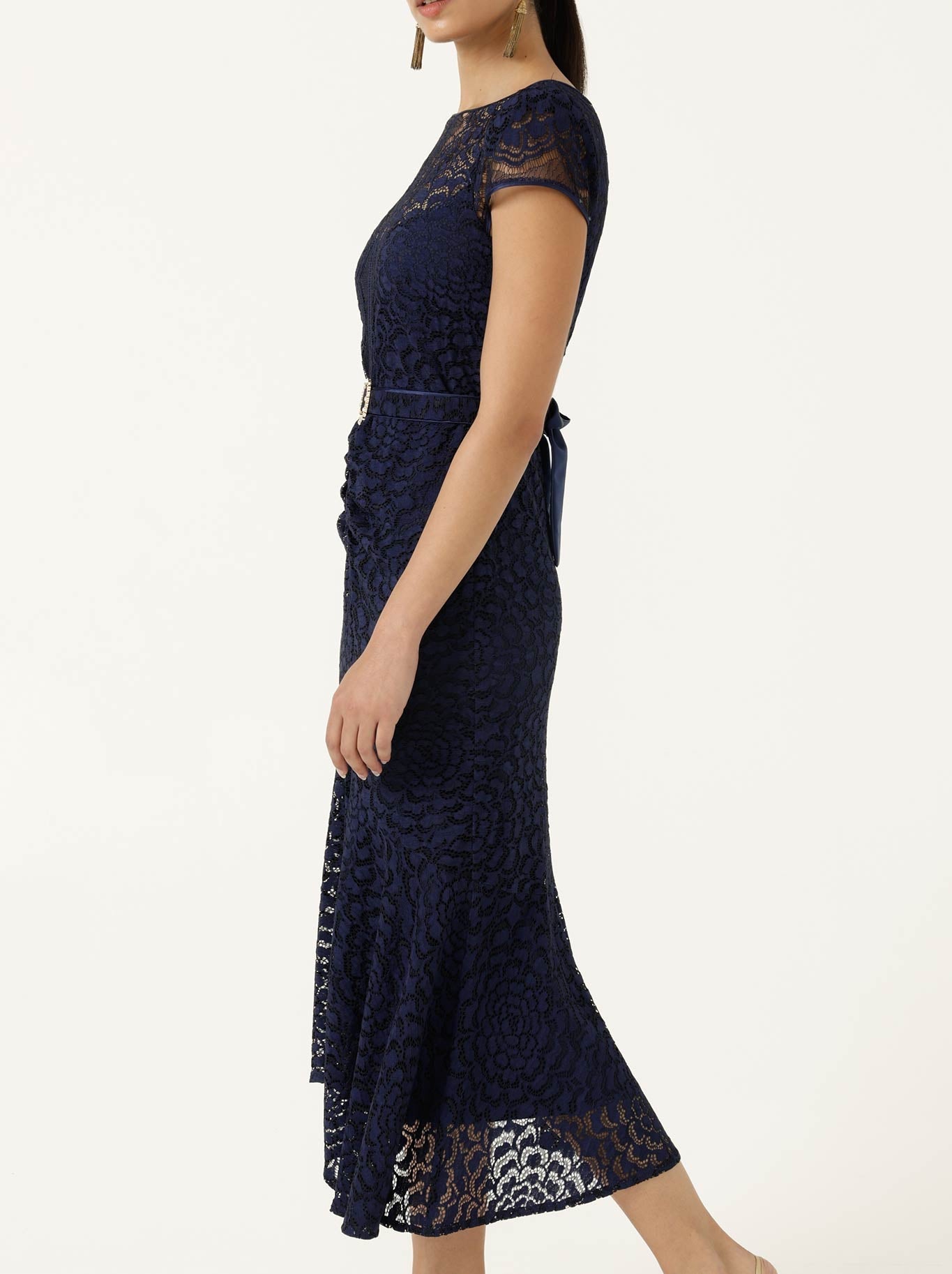 SACHA DRAKE AFFAIR OF HONOUR DRESS (Navy Lace)