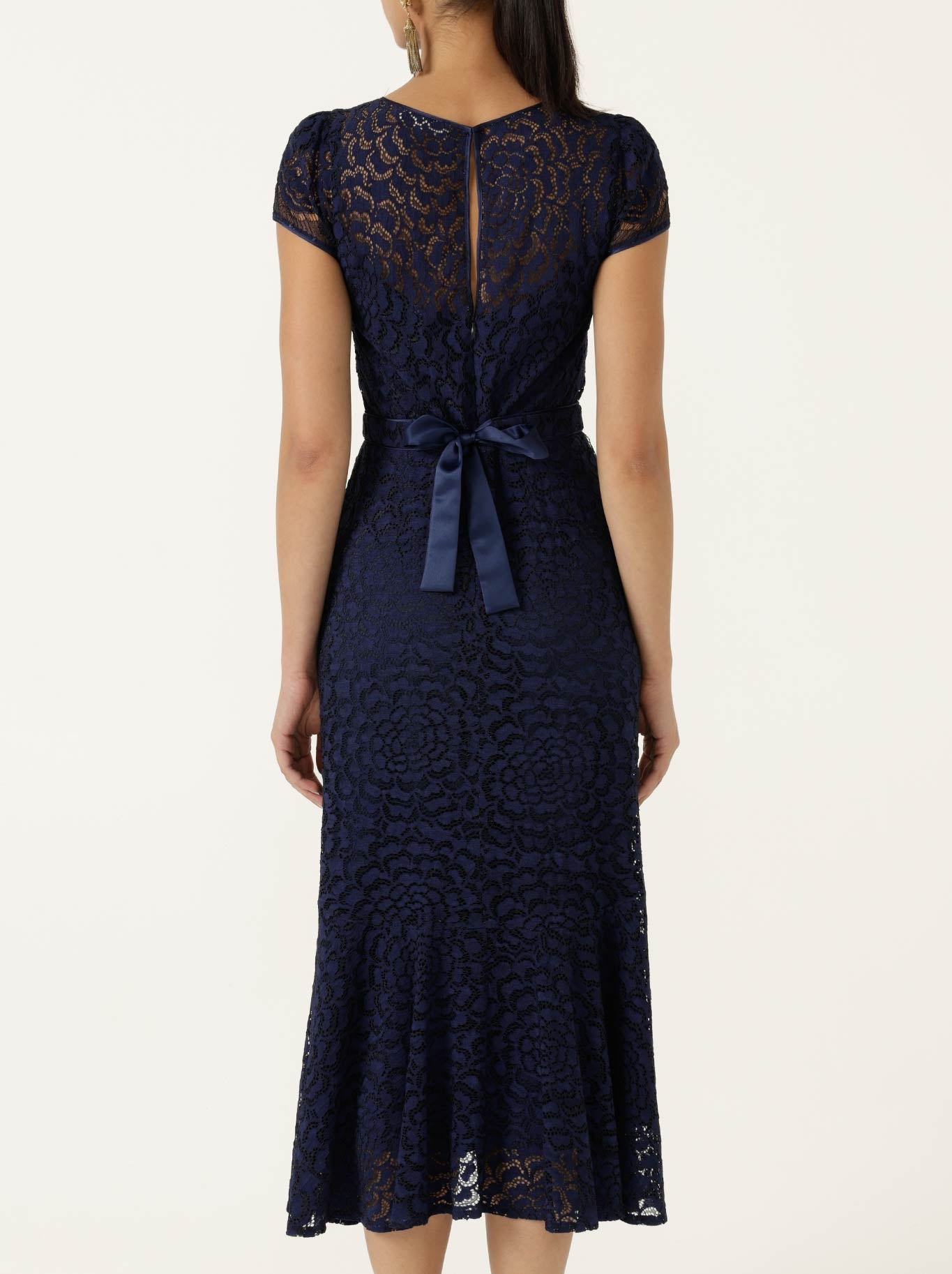 SACHA DRAKE AFFAIR OF HONOUR DRESS (Navy Lace)