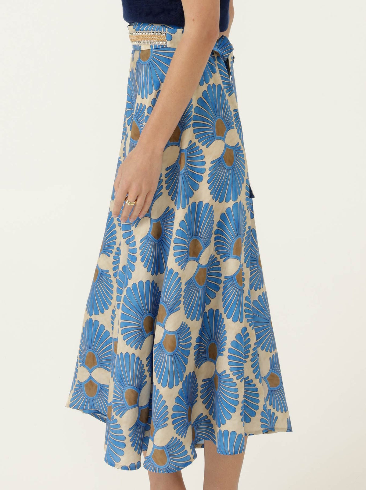 SACHA DRAKE AMBROSIA SKIRT (Blue Tan)
