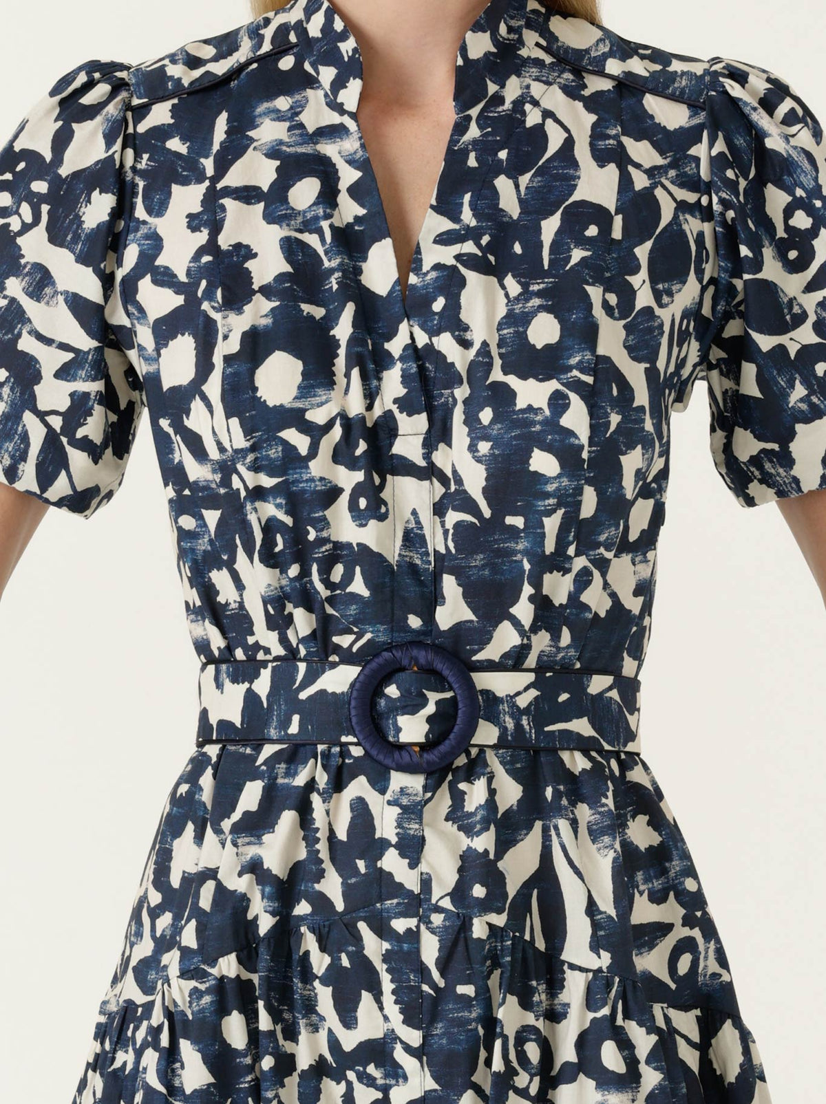 SACHA DRAKE BATEAU SHIRTMAKER DRESS (Navy Ecru)